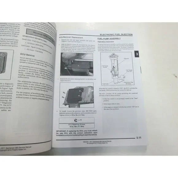 2011 Polaris Sportsman 850 XP EPS X2 TOURING Service Shop Repair Manual NEW